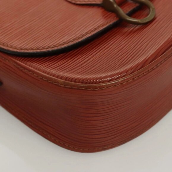LOUIS VUITTON Epi Saint Cloud PM Shoulder Bag Brown M52213 LV Auth 128429 - Picture 5 of 16